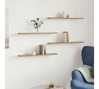 vidaXL Estantes pared 4 ud madera ingeniería roble artisan 60x20x1,5cm