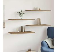vidaXL Estantes pared 4 ud madera ingeniería roble artisan 60x30x1,5cm
