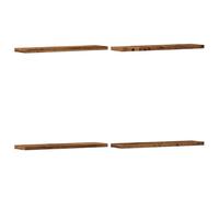 vidaXL Estantes de pared 4 uds – Madera ingeniería envejecida 40×10×1,5 cm