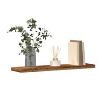 vidaXL Estantes de pared 4 uds – Estantes flotantes madera de ingeniería envejecida 40x20x1,5 cm