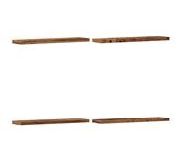 vidaXL Estantes de pared 4 uds – Estantes flotantes madera de ingeniería envejecida 40x20x1,5 cm