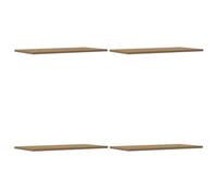 vidaXL Estantes de pared 4 uds Madera ingeniería Roble Artisan 60x30x1,5 cm estantes flotantes