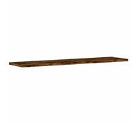 vidaXL Estantes de Pared 4 uds, Repisas para Cuadros Libros CD, Estanterías Flotantes, Baldas para Salón Dormitorio, Madera de Ingeniería Roble Humo