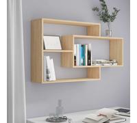Vidaxl Estanterías de Pared de Madera Contrachapada 104x20x58,5 Cm Blanco Sonoma oak