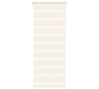 vidaXL Estor cebra beige mármol tejido ancho 60,9 cm poliéster
