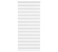 vidaXL Estor cebra blanco 100x200 cm tejido ancho 95,9 cm poliéster