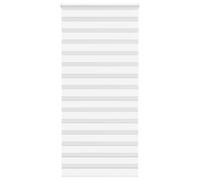 vidaXL Estor cebra blanco 105x200 cm tejido ancho 100,9 cm poliéster