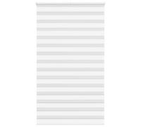 vidaXL Estor cebra blanco 125x230 cm tejido ancho 120,9 cm poliéster