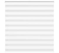 vidaXL Estor cebra blanco 140x100 cm tejido ancho 135,9 cm poliéster
