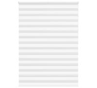 vidaXL Estor Cebra Blanco 160x200 cm Tejido Ancho 155,9 cm poliéster, Estor Doble, Estor Enrollable Cebra, Cortina Cebra, Estor Doble
