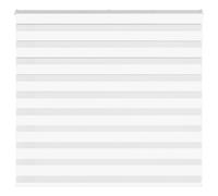 vidaXL Estor cebra blanco 165x100 cm tejido ancho 160,9 cm poliéster