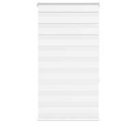 vidaXL Estor cebra blanco 70x150 cm tejido ancho 65,9 cm poliéster