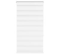 vidaXL Estor cebra doble Blanco 70x150 cm Tejido poliéster 65,9 cm