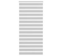 vidaXL Estor cebra gris claro 100x200cm tejido ancho 95,9cm poliéster