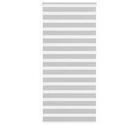 vidaXL Estor Cebra Gris Claro 100x200cm Tejido Ancho 95,9cm poliéster, Estor Doble, Estor Enrollable Cebra, Cortina Cebra, Estor Doble