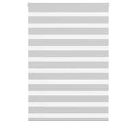 vidaXL Estor cebra gris claro 105x150cm tejido ancho 100,9cm poliéster