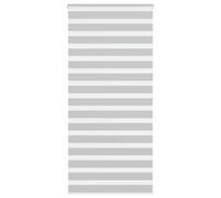 vidaXL Estor cebra gris claro 110x200cm tejido ancho 105,9cm poliéster