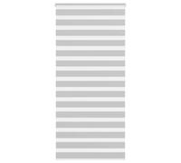 vidaXL Estor cebra gris claro 115x200cm tejido ancho 110,9cm poliéster