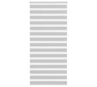 vidaXL Estor Cebra Gris Claro 115x200cm Tejido Ancho 110,9cm poliéster, Estor Doble, Estor Enrollable Cebra, Cortina Cebra, Estor Doble