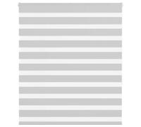 vidaXL Estor cebra gris claro 125x150cm tejido ancho 120,9cm poliéster