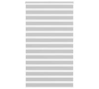 vidaXL Estor cebra gris claro 135x230cm tejido ancho 130,9cm poliéster