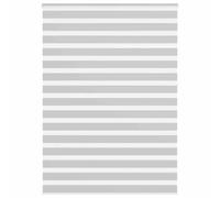 vidaXL Estor cebra gris claro 165x230cm tejido ancho 160,9cm poliéster