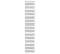 vidaXL Estor cebra gris claro 45x200cm tejido ancho 40,9 cm poliéster