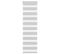 vidaXL Estor cebra gris claro 50x150 cm tejido ancho 45,9 cm poliéster
