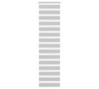 vidaXL Estor cebra gris claro 55x200cm tejido ancho 50,9 cm poliéster
