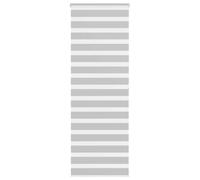 vidaXL Estor Cebra Gris Claro 70x200cm Tejido Ancho 65,9 cm Poliéster, Cortina Doble