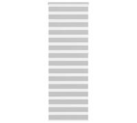 vidaXL Estor Cebra Gris Claro 80x230 cm Tejido Ancho 80,9 cm poliéster, Estor Doble, Estor Enrollable Cebra, Cortina Cebra, Estor Doble