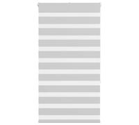 vidaXL Estor Cebra Gris Claro 90x150 cm Tejido Ancho 85,9 cm Poliéster, Estor Doble, Estor Enrollable, Cortina Cebra