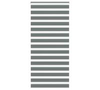 vidaXL Estor cebra enrollable doble Gris oscuro 110,9 cm poliéster