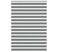 vidaXL Estor Cebra Gris Oscuro Tejido Ancho 150,9 cm poliéster