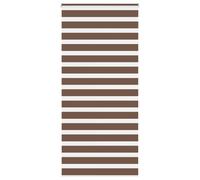 vidaXL Estor cebra marrón 110x200 cm tejido ancho 105,9 cm poliéster