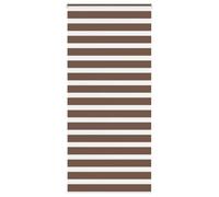 vidaXL Estor Cebra marrón 110x200 cm Tejido Ancho 105,9 cm poliéster, Estor Doble, Estor Enrollable Cebra, Cortina Cebra, Estor Doble