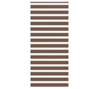 vidaXL Estor cebra marrón 115x200 cm tejido ancho 110,9 cm poliéster
