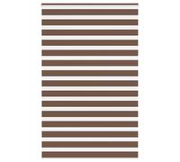 vidaXL Estor enrollable Cebra 140x230 cm tejido ancho 135,9 cm poliéster marrón