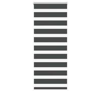 vidaXL Estor cebra negro 60x100 cm tejido ancho 55,9 cm poliéster