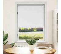 vidaXL Estor enrollable opaco 124,4x175 cm, tela, ancho 120 cm, blanco