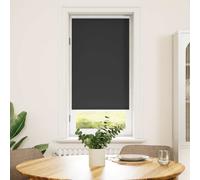vidaXL Estor enrollable opaco 64,4x120 cm, ancho de tela 60 cm, color negro