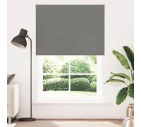 vidaXL Estor enrollable opaco Gris – 160x230 cm – Tela ancho 156,6 cm
