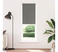 vidaXL Estor Enrollable Opaco Gris 70x230 cm Tela Ancho 65,7 cm