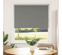 vidaXL Estor Enrollable Opaco Gris 90x130 cm Tela Ancho 85,7 cm