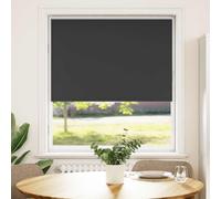 vidaXL Estor Enrollable Opaco Negro 105x130 cm Tela Ancho 100,7 cm