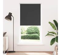 vidaXL Estor Enrollable Opaco Negro 105x230 cm Tela Ancho 100,7 cm