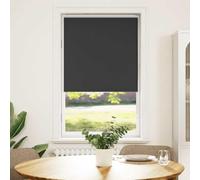 vidaXL Estor Enrollable Opaco Negro 75x175 cm Tela Ancho 70,7 cm