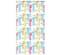 vidaXL Estor enrollable para ducha con casete 130x240 cm tela ancho en color Gris claro/Adorno/Blanco y más | protección solar decorativa para ventanas hogar oficina dormitorio fácil de instalar