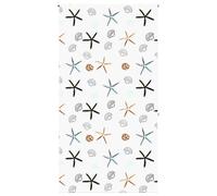 vidaXL Estor enrollable para ducha tela 130x240 cm ancho 126 cm en color Burbuja/Hojas/Estrella de mar y más | protección solar decorativa para ventanas hogar oficina dormitorio fácil de instalar