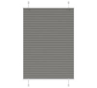 vidaXL Estor Plisado Antracita 100x150 cm Tela Ancho 99,4 cm Poliéster